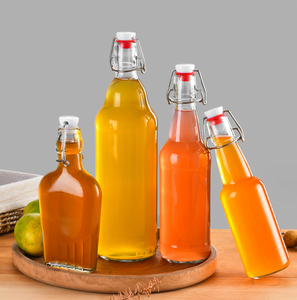 240ml 480ml 8 Pack/Lot 8.5 Oz Extrait de <span class=keywords><strong>vanille</strong></span> Bouteilles en verre vides avec couvercle pivotant pour liquides Whisky Liqueur Vin Vodka <span class=keywords><strong>Rhum</strong></span> - Product Image 2