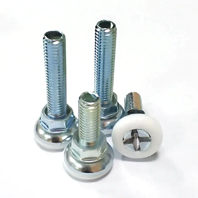 Customized sizes Plastic Base Screw metal foot Furniture Support mount Adjustable Leveling