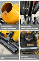 Machines à béton pour la construction résidentielle pour les petites entreprises, mini-bétonnière de Chine