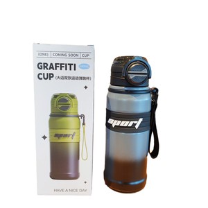 Sport Water Bottle 680ml Dual Drink Cap Insulated Stainless Steel <b>Thermos</b> For Outdoor Fitness Activities - Product Image 5