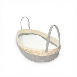 Cesta Cambiador de Bebé Plegable y Lavable Nuohui con Certificación CPC, 100% Algodón, Base de Espuma, Cubierta Impermeable Orgánica, 76x40x13cm - Product Image 1