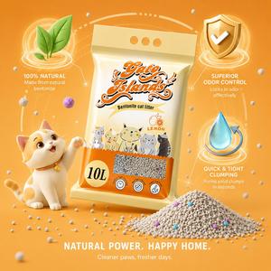 Arena Sanitaria para Gatos Odor Lock Factory, Arena Aglomerante Fuerte para Gatos, OEM a Granel - Product Image 1