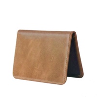 Dompet Saku Depan Minimalis Aarons Slim, Anti RFID, Tempat Kartu Bisnis, Penutup Jepit, untuk Pria Wanita, Logo Kartu Kredit Custom