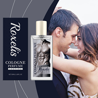 Eau de Cologne Woody pour Homme 50ml Parfum Longue Durée Flacon Carré Transparent Bouchon Doré Vaporisateur Unisexe Expédition depuis l'Entrepôt International
