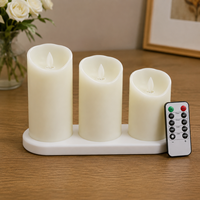 Bougie LED à induction rechargeable par USB, effet flamme 3D vacillante, lumière chaude, pour décoration de maison et Ramadan
