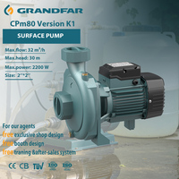 Pompe centrifuge électrique GRANDFAR 220V 32m³/h 30m Maxhead pour l'irrigation domestique, en fonte, pour conduites et eau propre