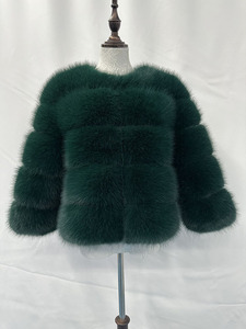 Cappotto da Donna Nuovo in Pelliccia Sintetica di <span class=keywords><strong>Volpe</strong></span> all'Ingrosso dalla Fabbrica Stile Europeo Americano Caldo con Cuciture Autunnale Corto Tinto con Bottone - Product Image 4