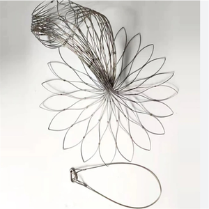 Linh hoạt dây thép không gỉ lưới túi chống trộm Ba lô Bảo vệ an toàn khóa Net cho túi - Product Image 3