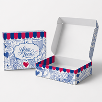 Boîte d'expédition en carton ondulé personnalisée pour chaussettes, emballage recyclable pour ensembles de chaussettes, articles de bonneterie et commandes de marques de mode