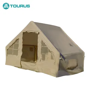 TOURUS Hot Selling Outdoor Waterproof Family Inflatable Air Pole Tent Outdoor Camping Inflatable Yurt House Tent