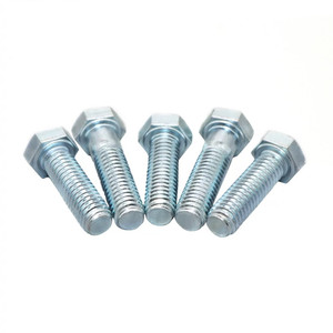 Tornillos de <span class=keywords><strong>cabeza</strong></span> <span class=keywords><strong>hexagonal</strong></span> 1/4 <span class=keywords><strong>3</strong></span>/<span class=keywords><strong>8</strong></span> 5/16 UNC UNF Tornillos de <span class=keywords><strong>cabeza</strong></span> <span class=keywords><strong>hexagonal</strong></span> galvanizados externos con rosca parcial completa Acero al carbono DIN933 - Product Image 4
