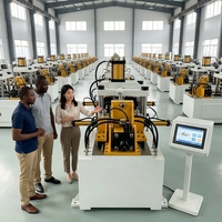 Machine automatique à double tête pour le rétrécissement/élargissement des tuyaux en acier inoxydable et aluminium, certifiée CE/ISO, pour le marché mondial