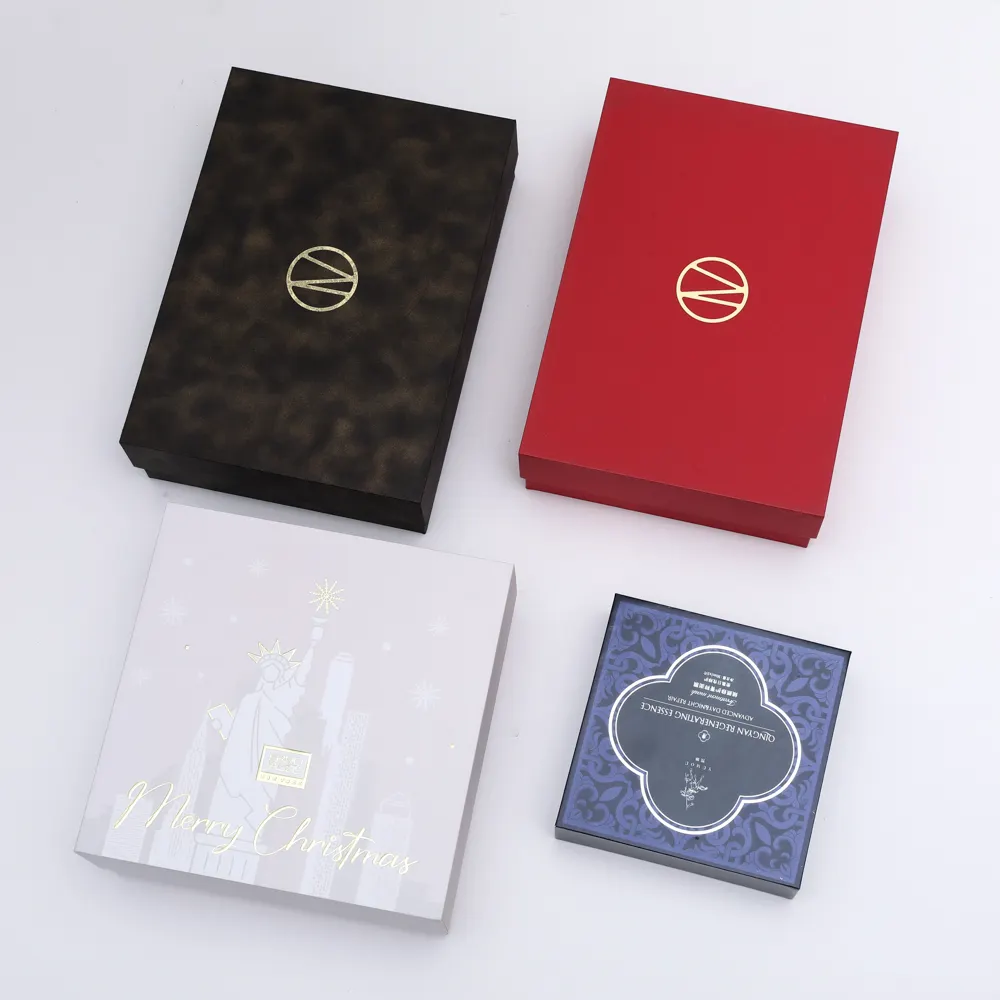 Luxury skin care products high-end custom logo exquisite packaging gift paper rigid box