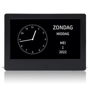 Tableta Android negra de 7 pulgadas Pantalla táctil inteligente Calendario familiar de <span class=keywords><strong>Google</strong></span> Marco de fotos digital interactivo MP3 Audio AVI Formato de video - Product Image 1