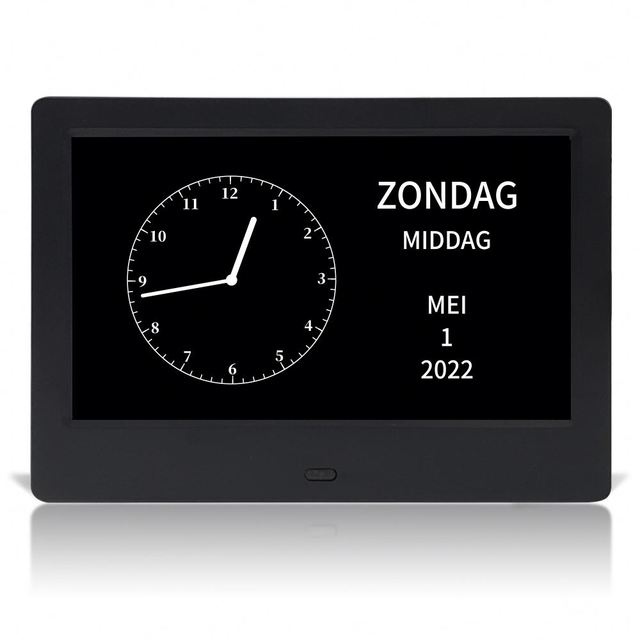 7-Inch Black Android Tablet Smart Touch Screen Google Family Calendar Interactive Digital Photo Frame MP3 Audio AVI Video Format