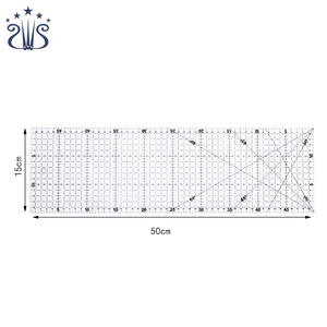 Dụng Cụ May Chần Hình Chữ Nhật Trong Suốt 15*50Cm Thời Trang Thước Acrylic Thiết Kế Đường Thẳng Chắp Vá - Product Image 6