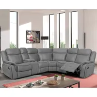 New design Furniture Large Sectional Grey Corner set Reclining 5 Seater Couch Living Room Recliner Sofa
