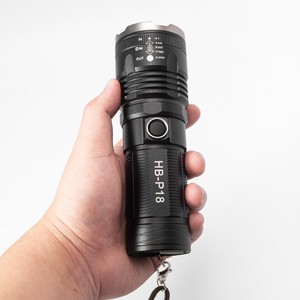 Hb-P18 Rechargeable Flashlight 1000M Beam Led Zoomable <b>Waterproof</b> <b>Torch</b> Outdoor Use - Product Image 2