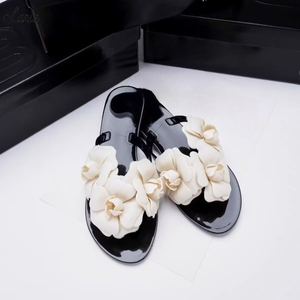 Summer Women's Slippers 2026 New 3D Flower Decorated <strong>Flip</strong>-<strong>flop</strong> <strong>Jelly</strong> Shoes Flat Beach Sandals Waterpoof PVC <strong>Flip</strong> <strong>Flops</strong> - Product Image 4