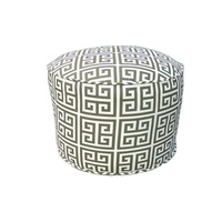 Pouf pouf pouf pouf rond en tissu avec couvercle amovible Design chinois pour chambre et hôtel