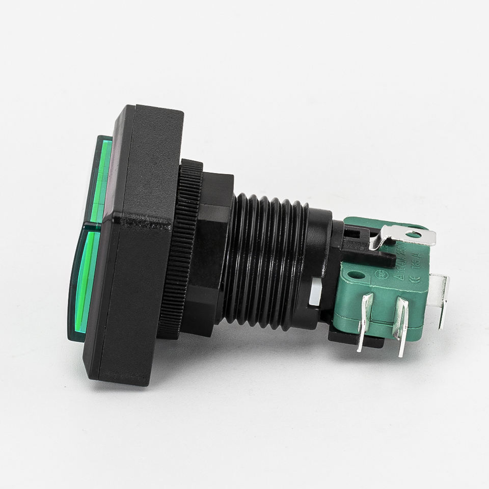 12V Led Light Square Led Push Button Switch Game Machine Push Square Game Arcade Machine Push Button Start