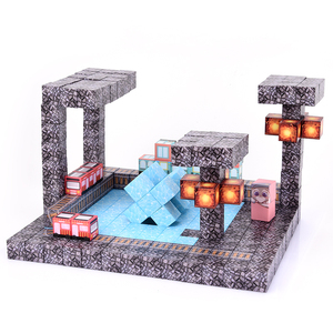 Ensemble de blocs magnétiques en plastique de 128 pièces, jouets de construction STEM pour <span class=keywords><strong>les</strong></span> enfants de 4 à 12 ans, cubes de 2,5 cm, cadeau de Noël - Product Image 5