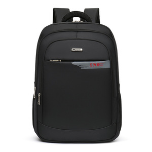 Sport Backpack Black Unisex Laptop Compartment Water Resistance Business Travel - Product Image 1