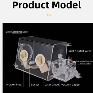 Caja de Vacío Acrílica con Certificación CE MITR, Equipo de Laboratorio Libre de Agua y Oxígeno con Reemplazo de Gas Inerte - Product Image 6