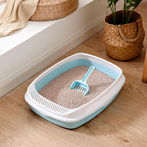 <b>Cat</b> <b>Litter</b> Box Rectangle Open Design With Scoop For <b>Cat</b> Pet Toilet - Product Image 3