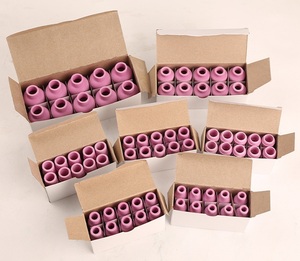 RX WELD 55 STKS TIG Lastoorts Stubby Gas Lens #10 Pyrex Glas Cup Kit voor WP-17/18/26