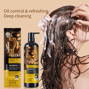ชุดผลิตภัณฑ์ดูแลเส้นผมโปรตีนปราศจากซัลเฟต 900 มล. ขายส่ง แชมพูและครีมนวดผมบำรุงด้วยน้ำมันอาร์แกนโมร็อกโก - Product Image 3