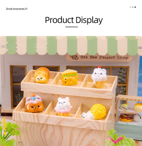 Miniature de gâteau de dessert cuit, accessoires mignons pour micro-paysages, figurine alimentaire miniature, ornement pour la décoration de la maison, du café, du restaurant et du bureau - Product Image 6