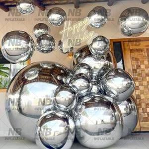 Iridescent Different Size Waterproof PVC Inflatable <b>Balloon</b> Mirror Ball for Outdoor Events <b>Customized</b> Custom Size and Color Gian - Product Image 6