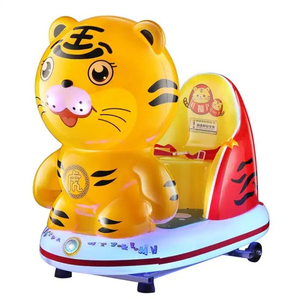 Diversión Comercial MP5 Pantalla <span class=keywords><strong>Fortune</strong></span> Tiger Animal Kiddie Ride Rocking Machine Monedas para niños - Product Image 1