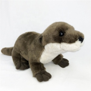 Vente en gros OEM personnalisé mignon loutre & castor peluche jouet animal sauvage simulé peluche poupée ornement tissu super doux cadeau pour enfants - Product Image 3