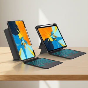 Магнитная клавиатура для iPad Pro 11 дюймов, язык США, BT, беспроводной и планшетный чехол с прорезью для ручки - Product Image 1