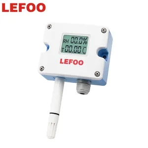 LEFOO CE Display LCD IP65 tipo split Sensor de temperatura e umidade industrial