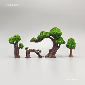 Adornos de jardín en miniatura, árboles de resina, casas, coches, decoraciones DIY, accesorios de micropaisaje para decoración de jardín - Product Image 3