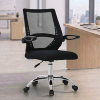 Échantillon Gratuit - Chaise de Bureau Ergonomique Pivotante à Dossier Haut, Réglable, en Maille, Incassable, de Qualité, avec Roulettes, Idéale pour les Visiteurs