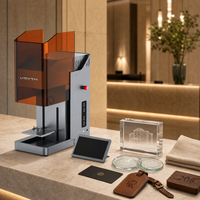 Machine de gravure laser pour souvenirs d'hôtel, UV 355nm 5W, laser froid, marquage 3D à l'intérieur du verre cristal, enseignes de chambre de bureau, cadeau client