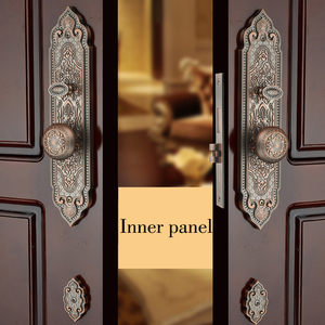 Luxury Villa Antique Double <strong>Door</strong> Lock with Dummy Handle for Wooden <strong>Door</strong> Handle and <strong>Knob</strong> - Product Image 4