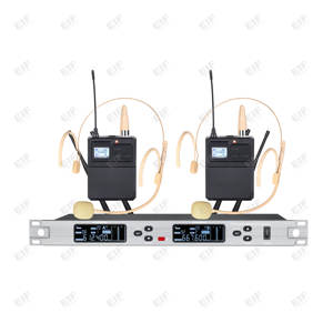 Sistema de Micrófono Inalámbrico Profesional de Alta Fidelidad EIF MY-3500 de Doble Canal con Conector XLR para Actuaciones y Karaoke - Product Image 4