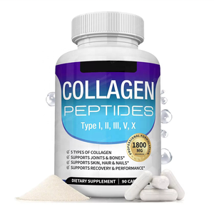 OEM Özel Etiketli Kolajen <span class=keywords><strong>C</strong></span> Vitamini Cilt Aydınlatı<span class=keywords><strong>c</strong></span>ı Saç Tırnak Büyüme Eklem Desteği Kadınlar İçin 90 Kapsül/Şişe - Product Image 1