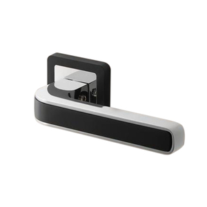 Modern Mat Siyah Kare Rozet Kolları Krom Siyah Kollu Kapı Kilidi Otel Kapı Kilitleri İç Kapılar İçin Kolu Seti - Product Image 5