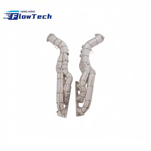 ท่อร่วมไอเสีย FlowTech Performance แบบตรงรุ่น SS304 พร้อมแผ่นกันความร้อน สำหรับ Audi A6 A7 S4 S5 C7 C7.5 3.0T - Product Image 3