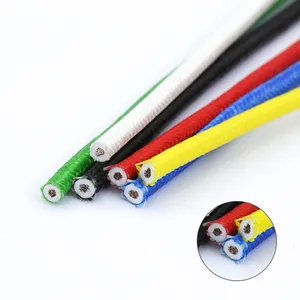 Heat resistant 300C Glass fiber braided high temperature silicone wire and cable 1.0mm