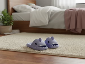 H008 Pantofole viola in EVA con cartoni animati, punta aperta, fluorescenti, per tutte le stagioni, taglie 36 37 38 39 - Product Image 2