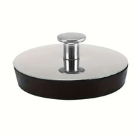 Tapón de drenaje de tapón de fregadero de goma más Popular para bañera con anillos colgantes Tapón de tracción y colador Accesorio de baño