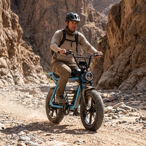Bicicleta Eléctrica Todoterreno Resistente con Neumáticos Anchos Antideslizantes, Bicicleta Eléctrica Robusta para Explorar <span class=keywords><strong>Dunas</strong></span> de Arena - Product Image 4
