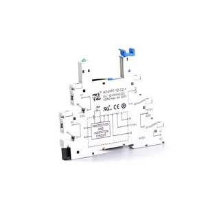 Asiaon 38.51 Din-Rail Slim Kontrol Relay Socket 6-24V 48-60V110V 230V AC/DC Relay